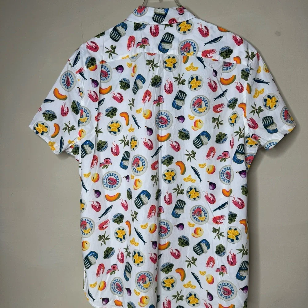 J. Crew Short-sleeve printed flex casual shirt size small